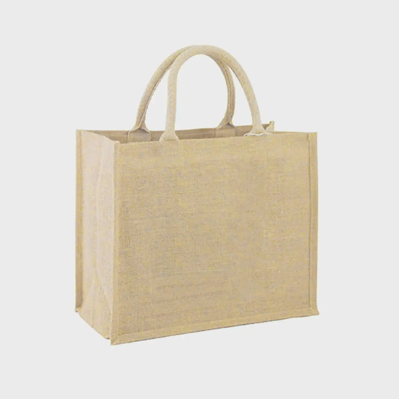 100% Export Oriented Waterproof Shopping Bag Portable Burlap Jute Tote High Quality Eco Canvas Jute Bag From Bangladesh