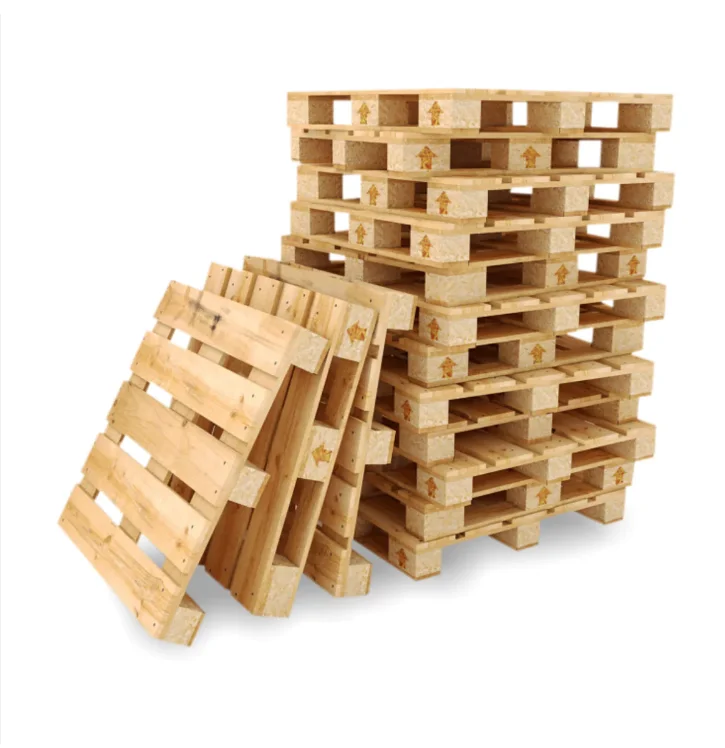Factory Direct Wooden Pallets Heavy Duty Large Stackable European Pallets Single Sided Wood Made In Customized