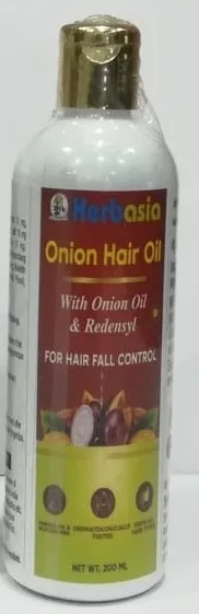 100 % Herbal Onion Hair Oil with Onion & Redensyl 200 ml.