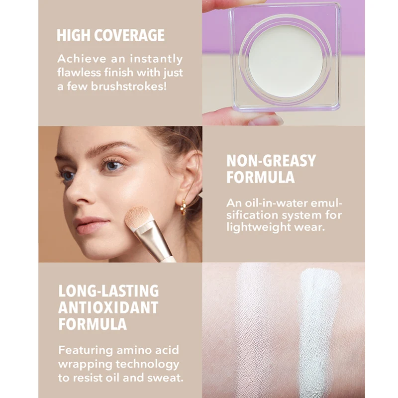 SHICELLE Custom Design Gel Foundation Travel Size Makeup Brightening Base Vegan Cosmetics Coverage Pigment Spot Founsation