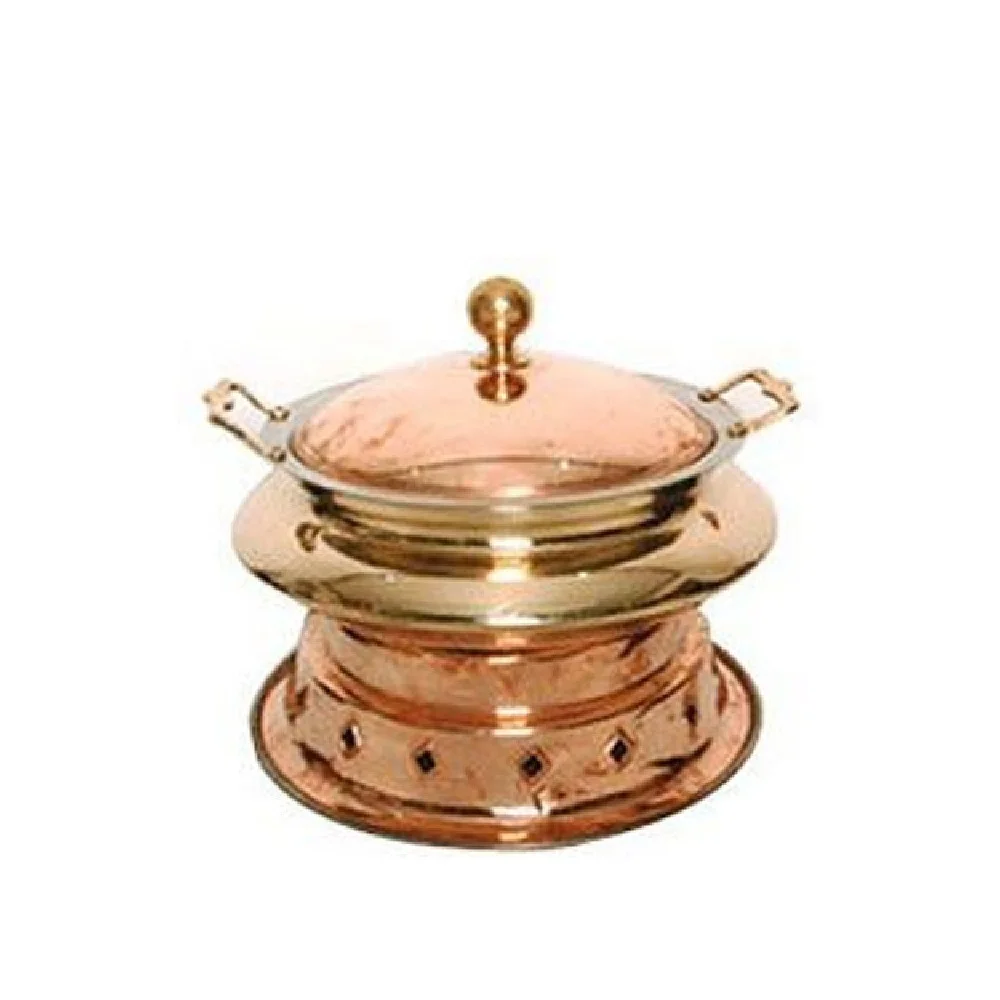 Five Star Hotel Luxury Chafing Dish Metal Copper Hammered Chafing Dish Catering Stainless Steel Hanging Chafing Dish