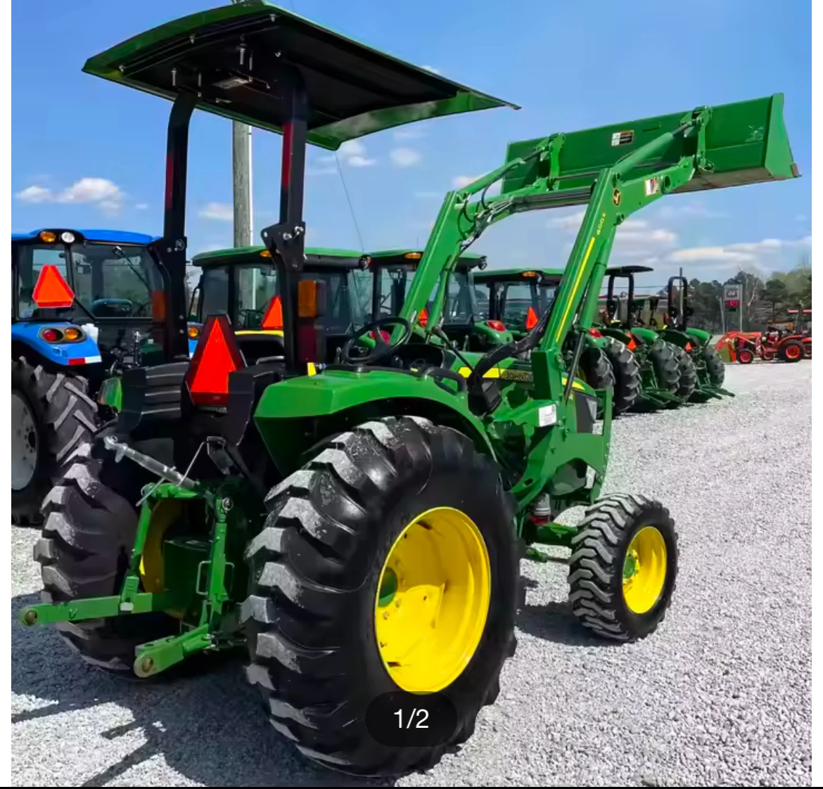 2019 John-Deere 4044 м новые успешные продажи 460 часов 4x4 промышленный двухтактный 24 В быстроразъемный фронтальный погрузчик