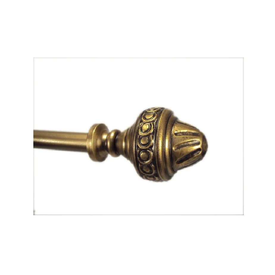 Curtain Pipe Set Curtain Accessories Pole Finials Double Curtain Rod Pole Wholesale