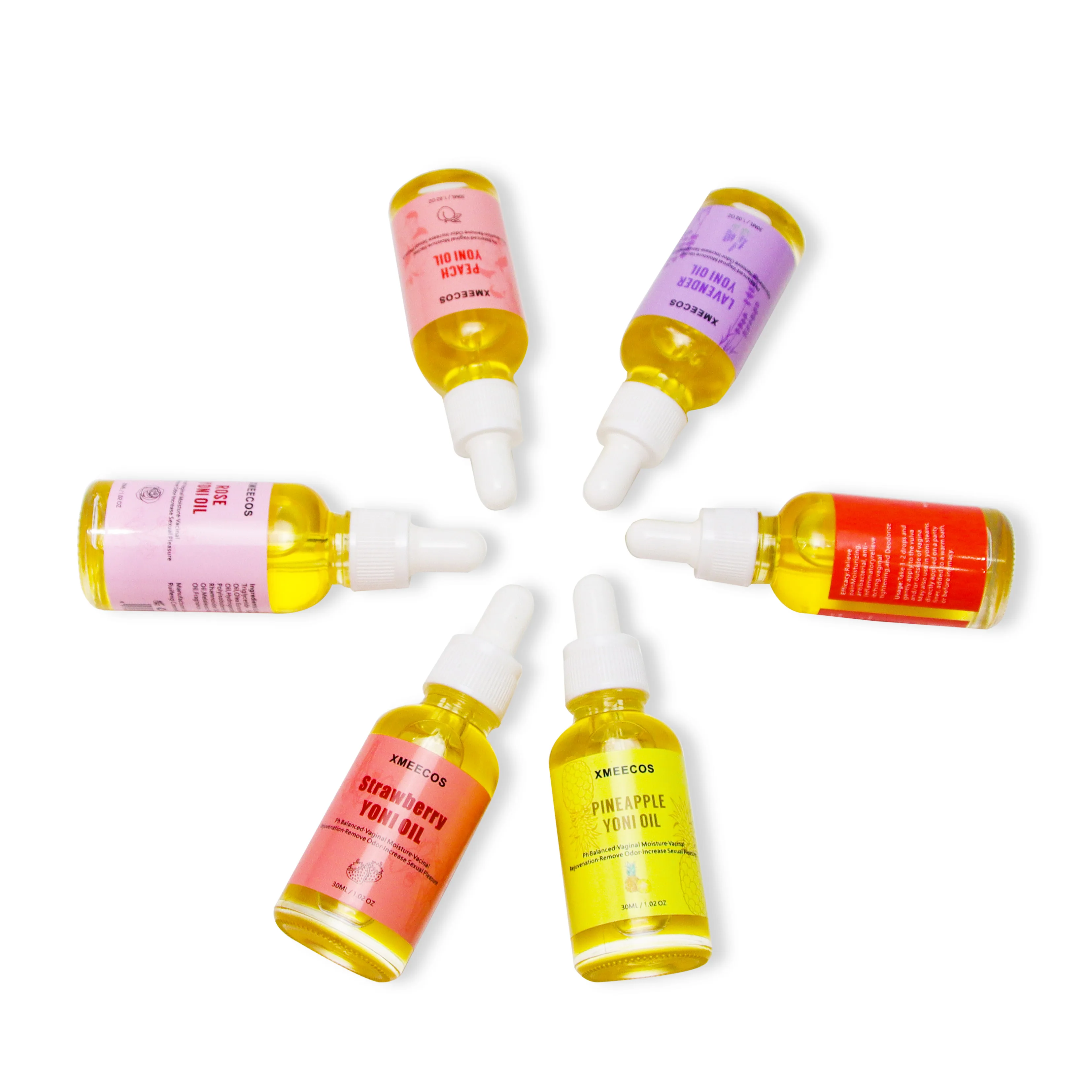 Private Label Herbal Feminine Care Yoni Products Oil Vaginal Tightening Custom Fruit and Flower Scented Yoni Essential Oil