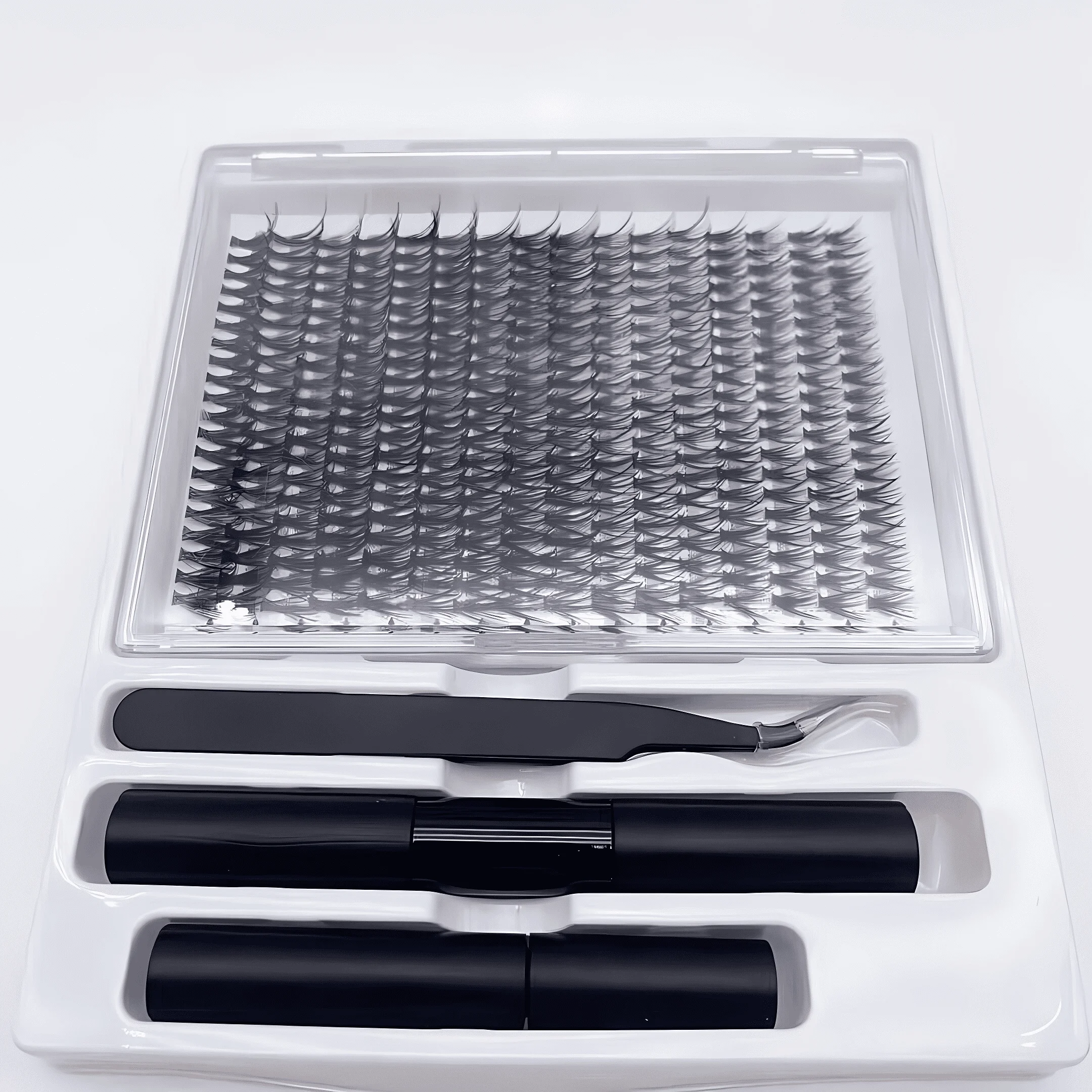 Hot Sale 30D Individual Lash Clusters Pre-Cut Segment Professional DIY Faux Mink Effect Eyelash Extension 25mm Natural Wholesale
