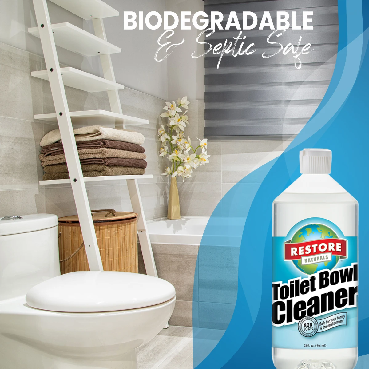 Top Quality, Renewable Toilet Bowl Cleaner Remover without the Harsh Chemicals (32 fl. oz. / 6 pack)