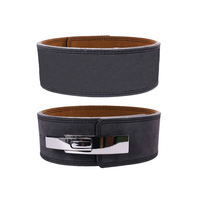 Top Quality Products Latest Custom Design Gym Equipment Gear Weightlifting Power Lifting Leather Lever Buckle Belt For Sale