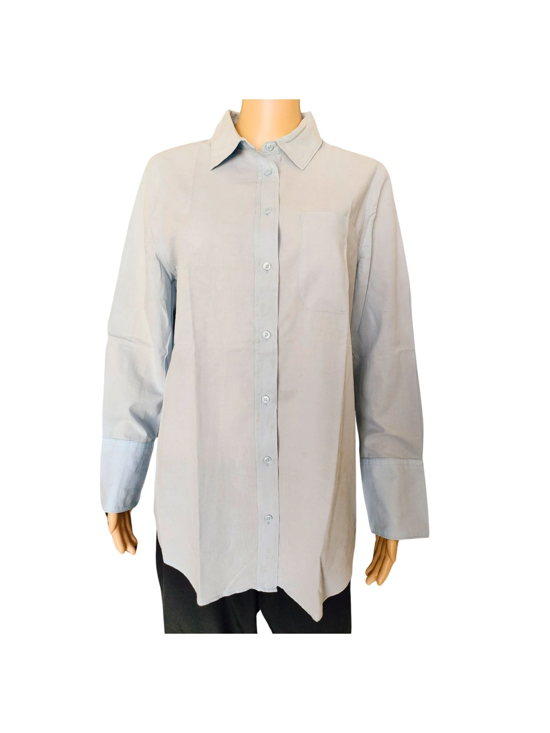 Elegant Fashion Clothes High Quality Long Formal Blouse Top For Women button fashion shirt women