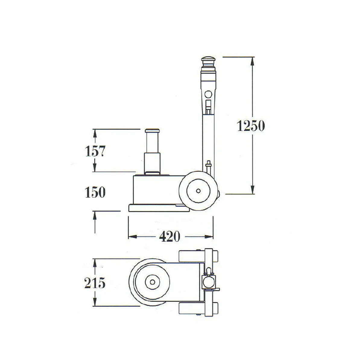 Best Price 30/18 Ton Capacity Hydraulic Jack for workshops mobile workshops tire repairers bodywork shops Made in Italy