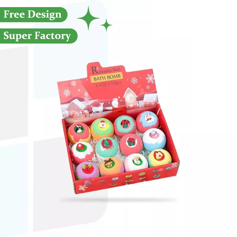 Retail Shop Supermarket Bath Bomb Display Cardboard Counter Display Soap Shampoo Bath Bomb Display Box