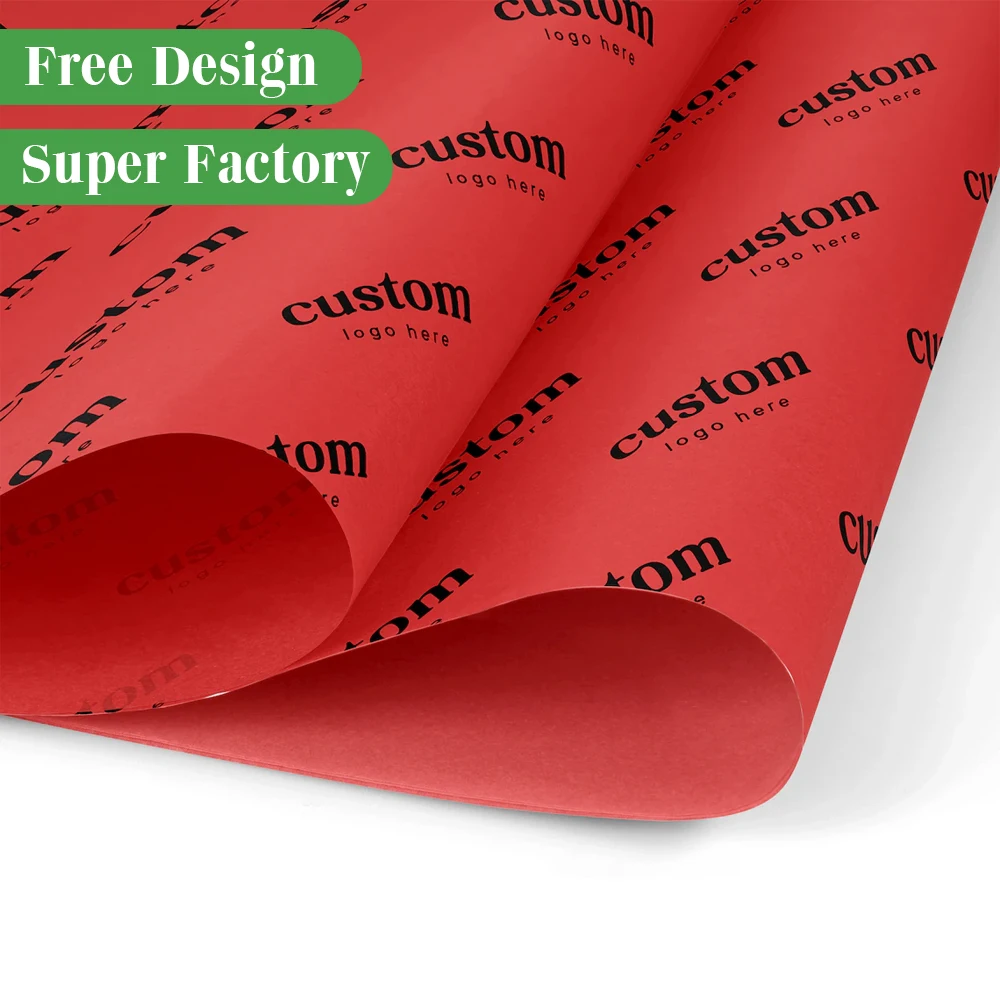 custom tissue paper gift wrapping paper with company logo garment packaging paper