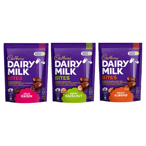 Cadbury Dairy Milk BITES RAISIN 50G