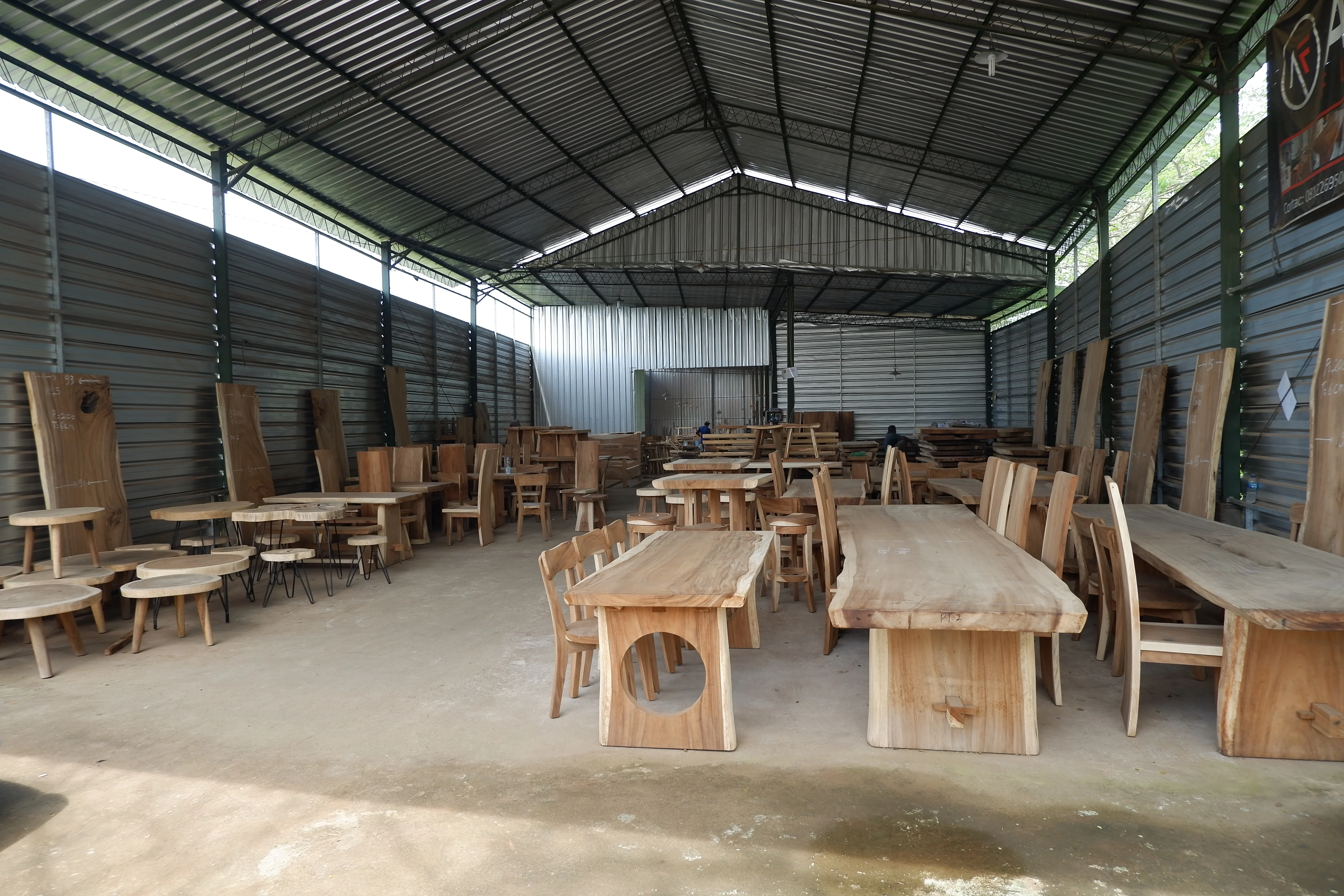 Dining Table From Slab Wood Suar Wood Topa Table For Restaurant Furniture And Dining Room Furniture