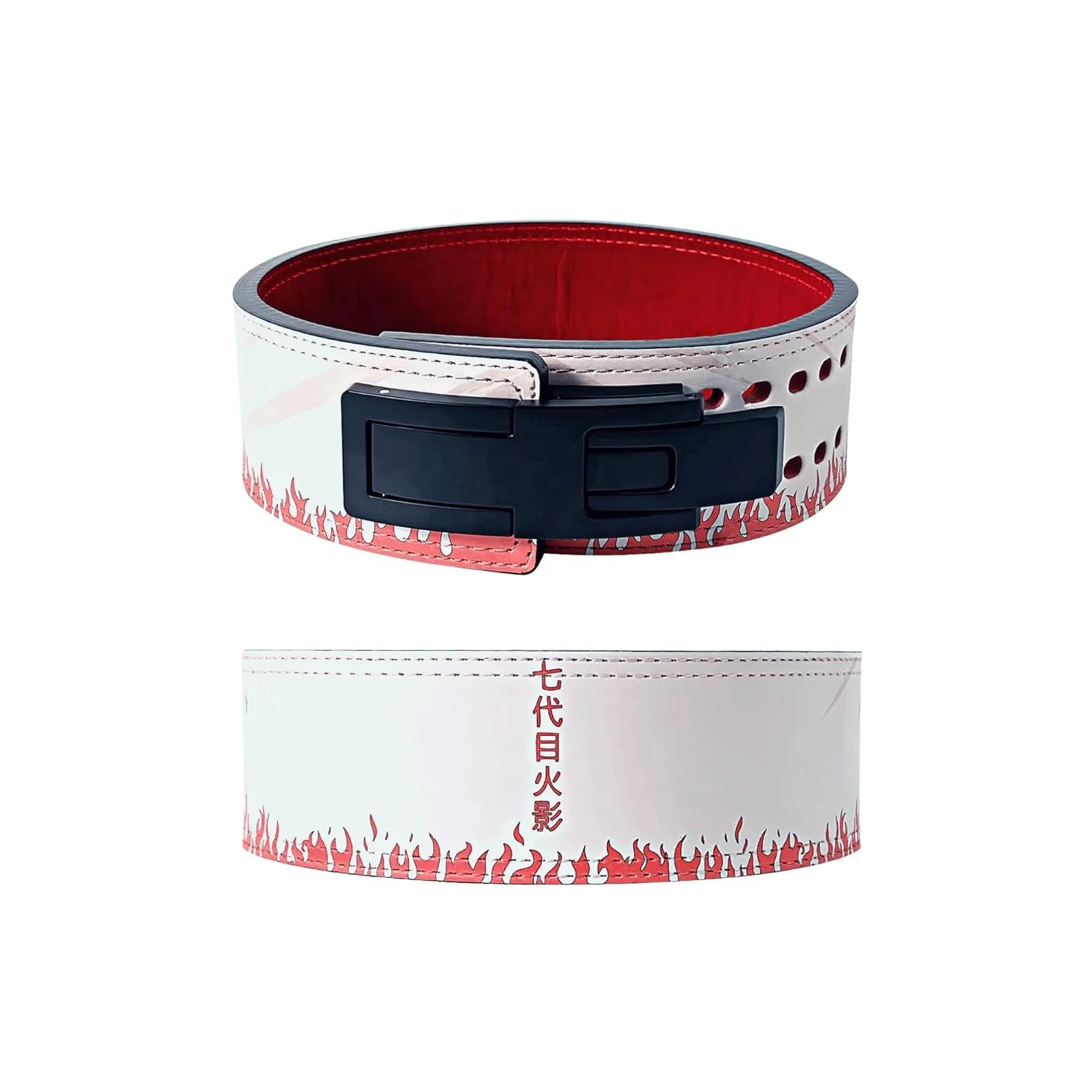 2024 New Arrival SBD Lever Bukle Custom Dragon Anime Gym Weightlifting Leather Belt 10mm Leather Weight Lifting Lever Belt