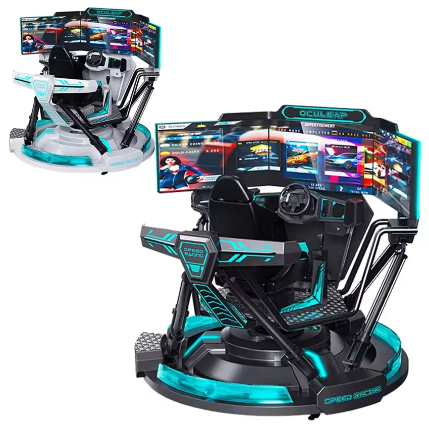 3 Screen VR Speed Racing VR Racing Simulator Dynamic 9D Car Racing VR Game Machine