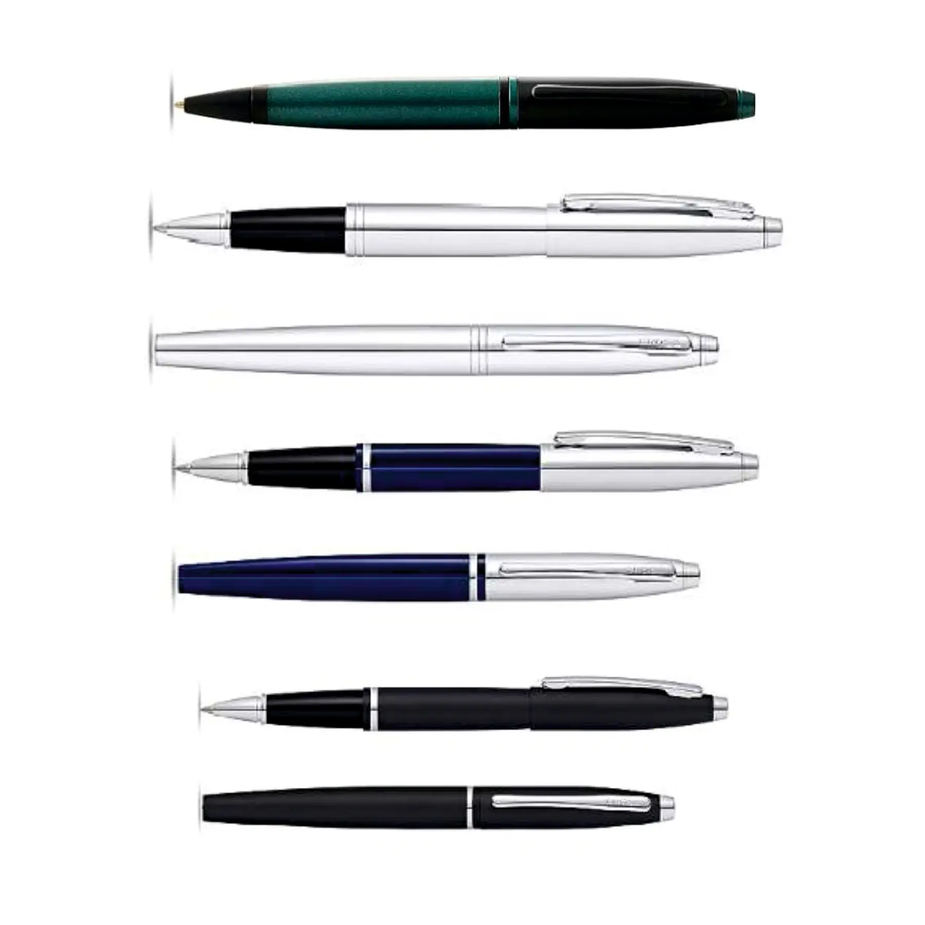 Cross Calais Green Barrel Black Cap Metallic Ballpoint Pens Stylish and Reliable Classic Design Parker Pen Corporate Gift Set