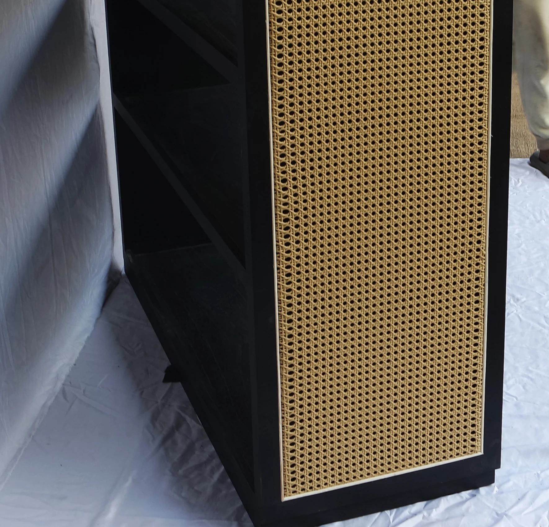 Rattan Wooden Bookcase Modern Furniture