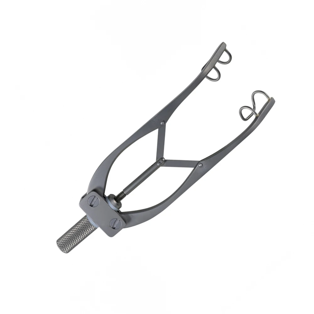 Castroviejo Eye Speculum With Adjustment Mechanism Fenestrated Blades 14mm long x 5mm Deep Small Steel Specula