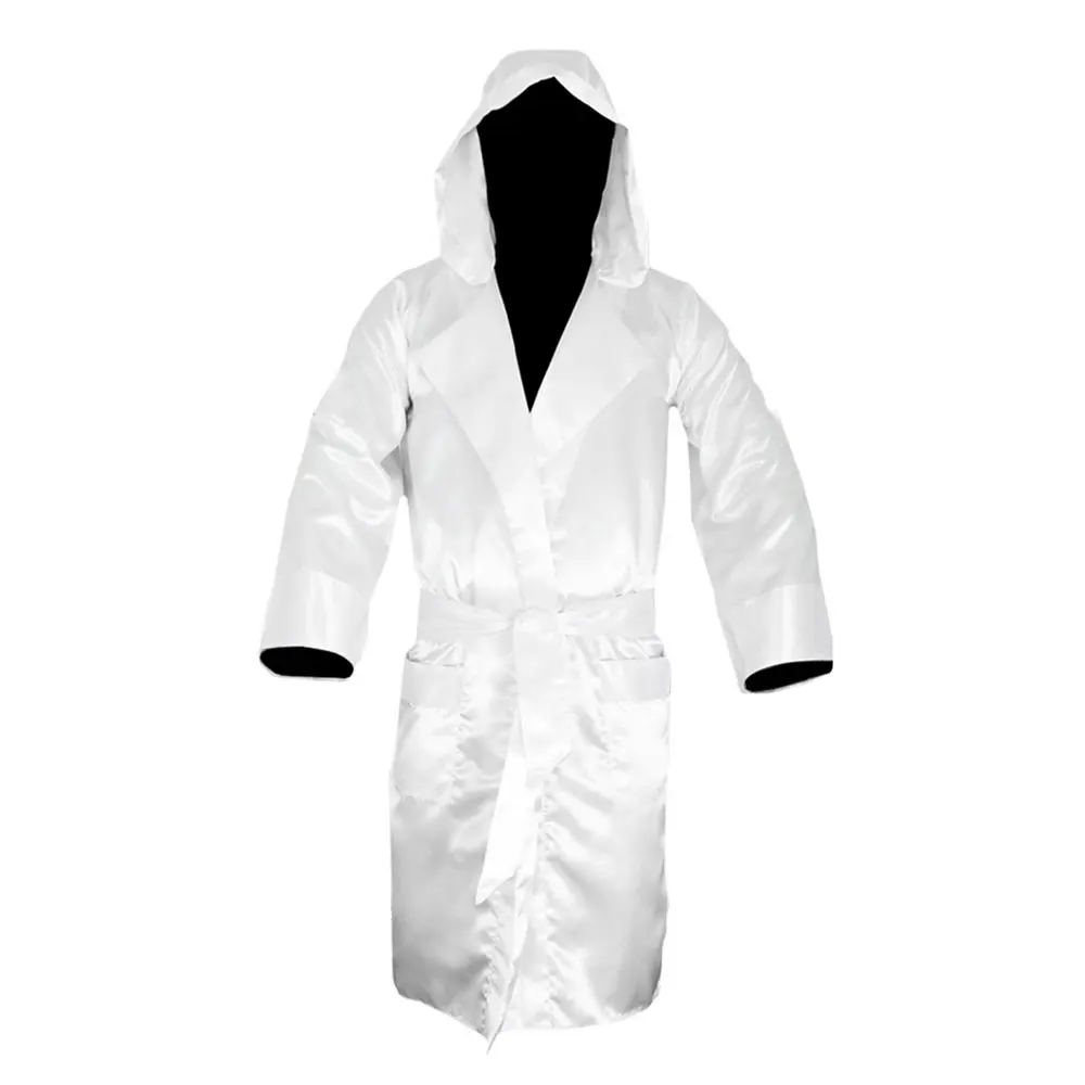 OEM Custom Logo Boxing Robe Kick Boxing Gown Boxing Fighting Match Robe with hood Training Suit MMA Fight Gown Cheap prices