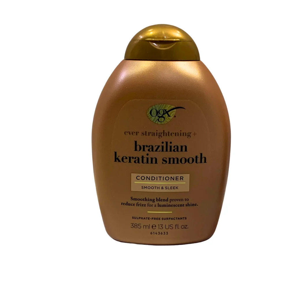 OGX CONDITIONER (THAILAND) 385ML X 6 EVER STRAIGHTENING + BRAZILIAN KERATIN