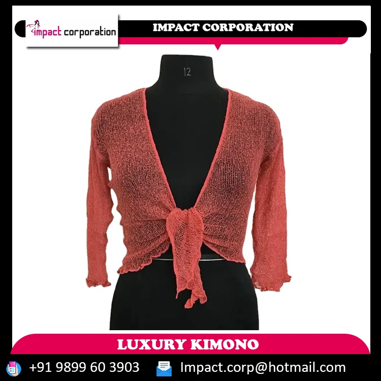 Best Selling Exclusive V-Neck Wrap-Up Top IKAT BALI Knitting Pattern New Bali Shrug Bolero Cardigan Plus Size Short OEM Supply