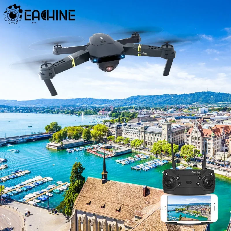 E58 mini eachine drone wifi fpv With Wide Angle 4k HD Camera Hight Hold Mode Foldable Arm RC Quadcopter Drone X Pro RTF Dron