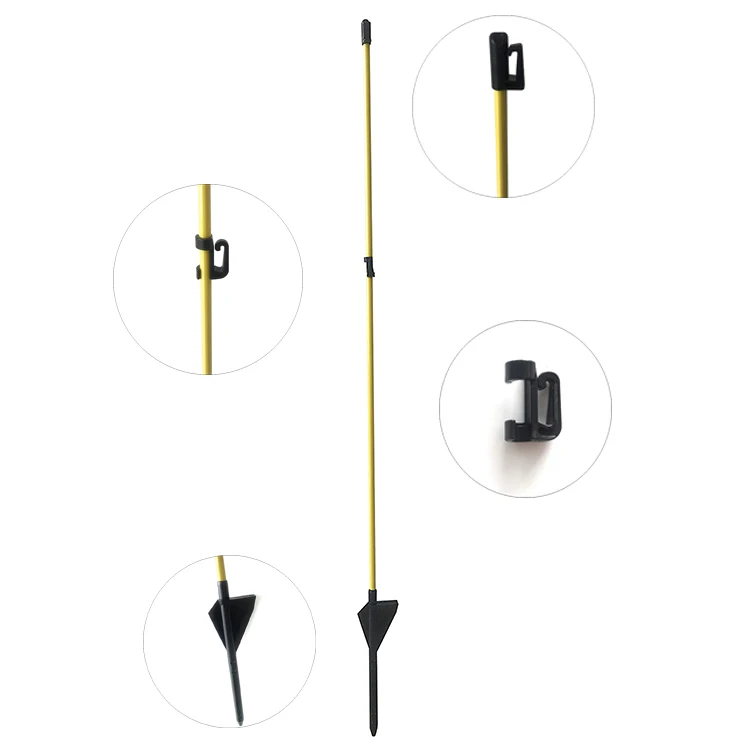Portable Fence Temporary Fence Posts for Cows Sheep and Animals  Fibreglass Step in Electric Fence Posts