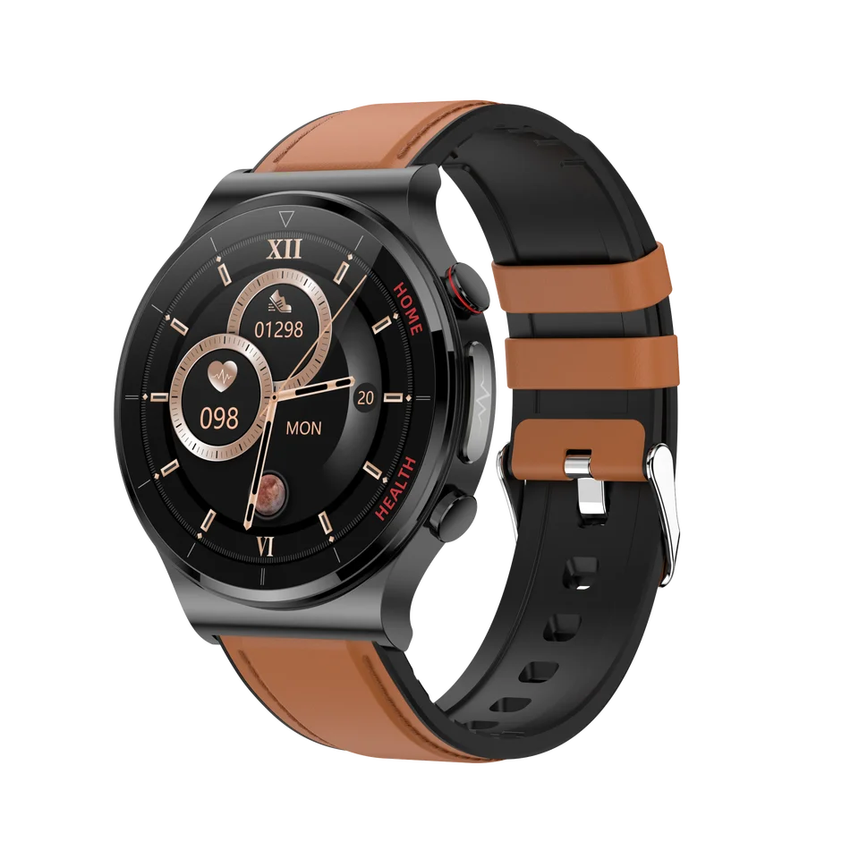 2023 New E300 Laser Health Physiotherapy Smart watch with Ecg Ai Heart rate BP Spo2 Ip68 Sdk Medical Health SmartWatch