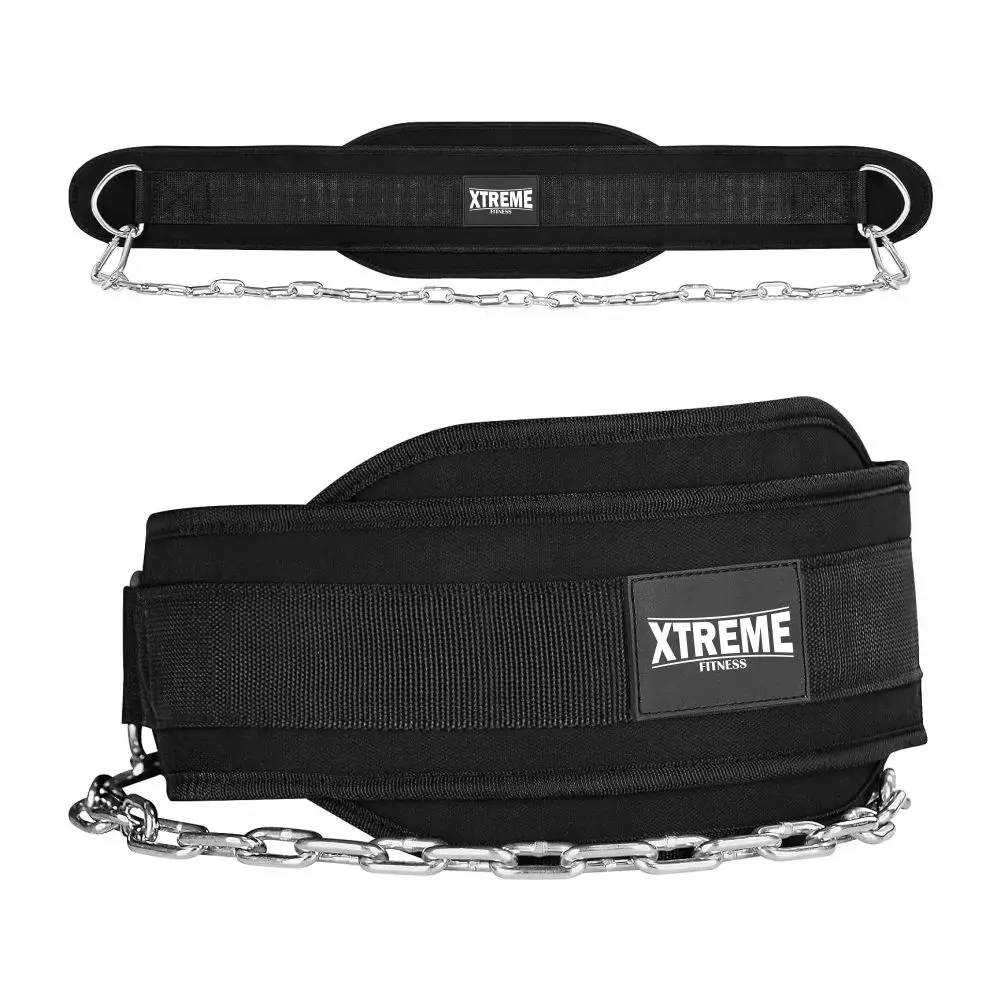 Waist Support Weightlifting Dip Belt 36 Inches Long Long Attached Fitness Training Dipping Nylon Material Back Oem Custom Logo