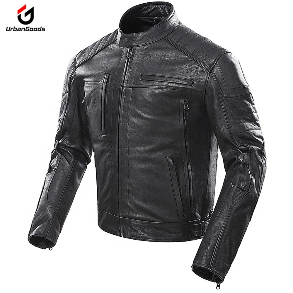 Black Color Men Full Body Motocross Protect Wear Riding Motorbike Protection Racing Leather Jacket