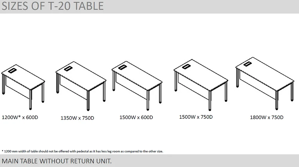 Godrej  UNITIZED T20 TABLE