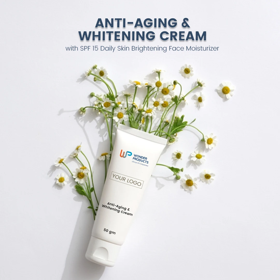 Купить антивозрастной и отбеливающий крем 50 г с SPF 15 ежедневно Осветляющий кожу увлажняющий крем для лица для продажи