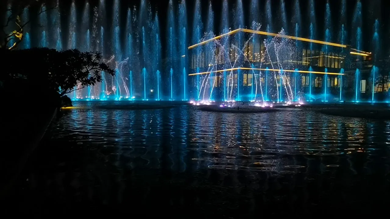 40m Music Fountain in the Lake or Pool with Projection and Laser