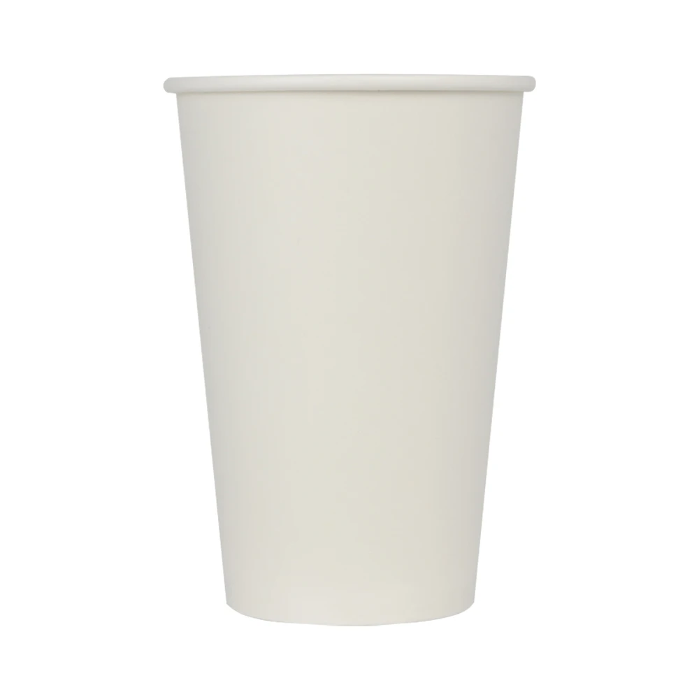 Paper cup 16oz 480ml 2PE 90mm compostable white paper cups
