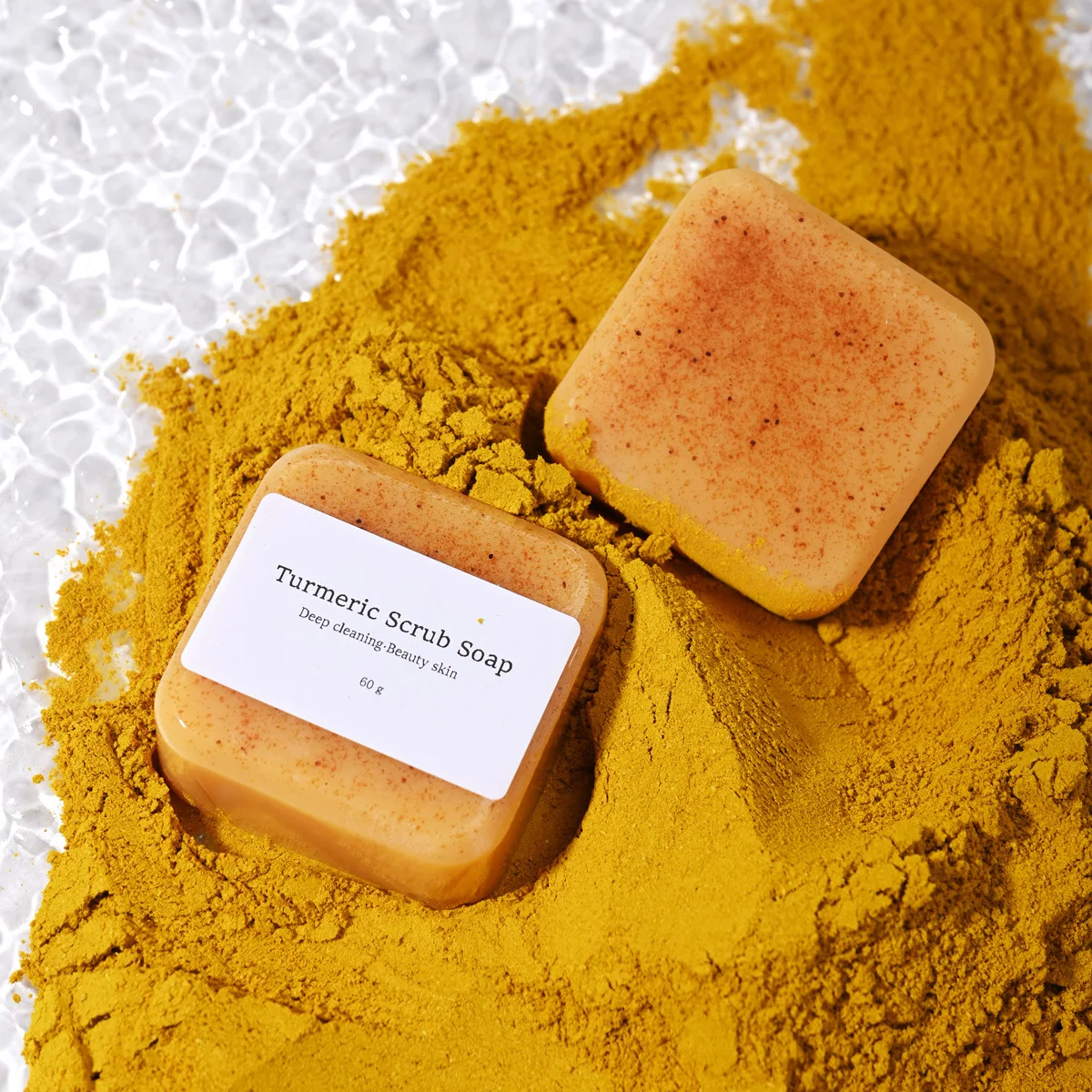 Organic Lemon Turmeric And Kojic Acid Skin Brightening Face Honey Soap Bar For Dark Spots