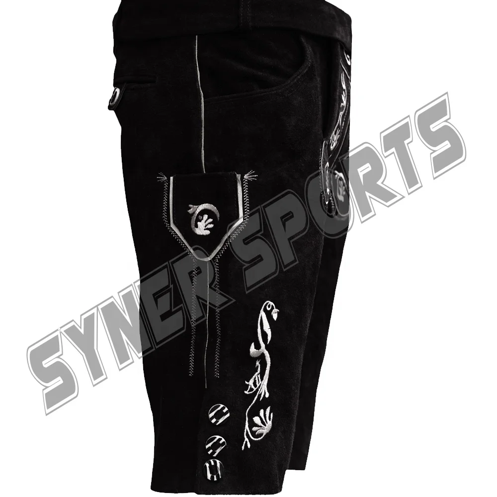 Traditional Vintage Leather Shorts Wholesale Manufacture German Lederhosen Bavarian Shorts