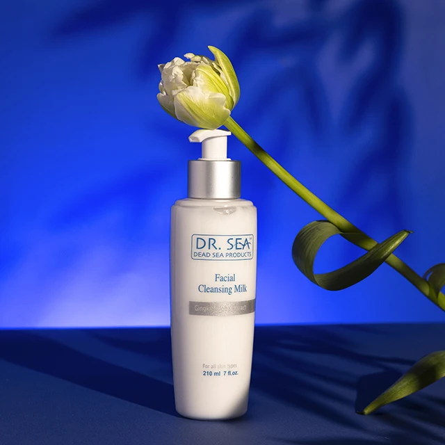 Luxury Facial Cleansing Milk Gingko Biloba Extract by Dr. SEA Cosmetics Israel Dead Sea Products Free Samples Fast Delivery