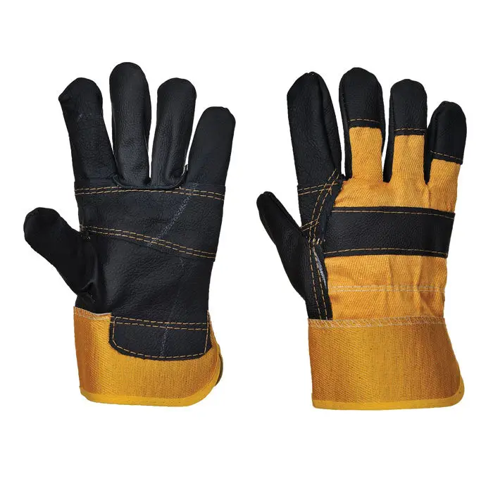 Custom Logo PU Coated Safety Gloves Winter Leather Work Gloves for Sports & Cycling A+ Car Driving Safety Class