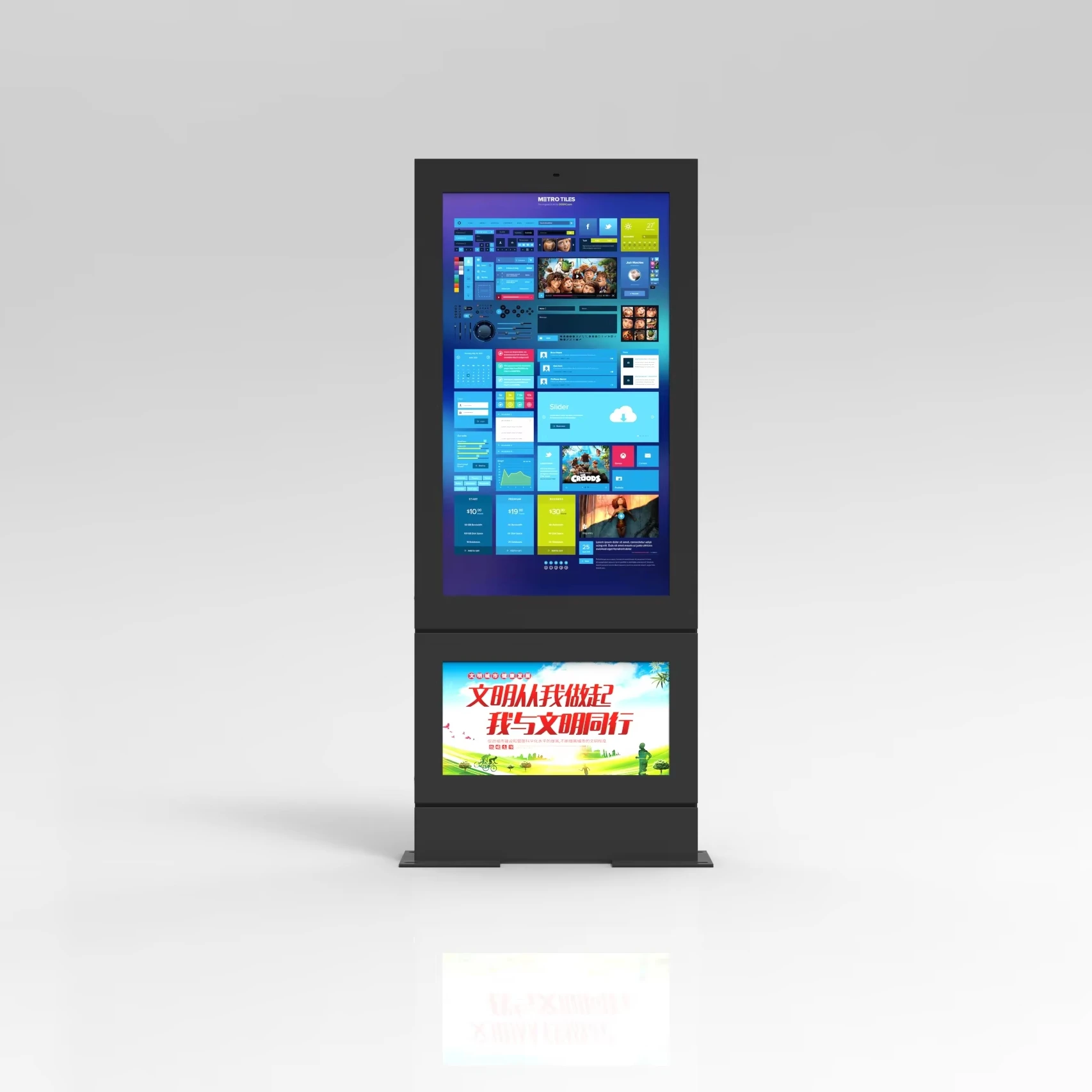 Автобусная станция Digital Signage наружный ЖК-Тотем водонепроницаемый киоск Smart High Bright Touch Player рекламные щиты