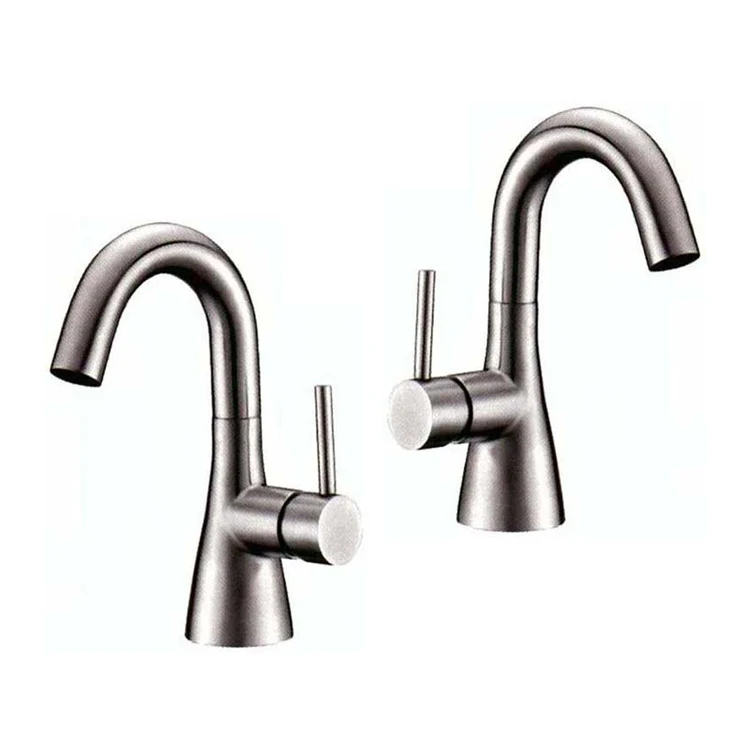 Basin Sink Single Handle Water Mixer Taps Solid Stainless Steel Basin Faucet
