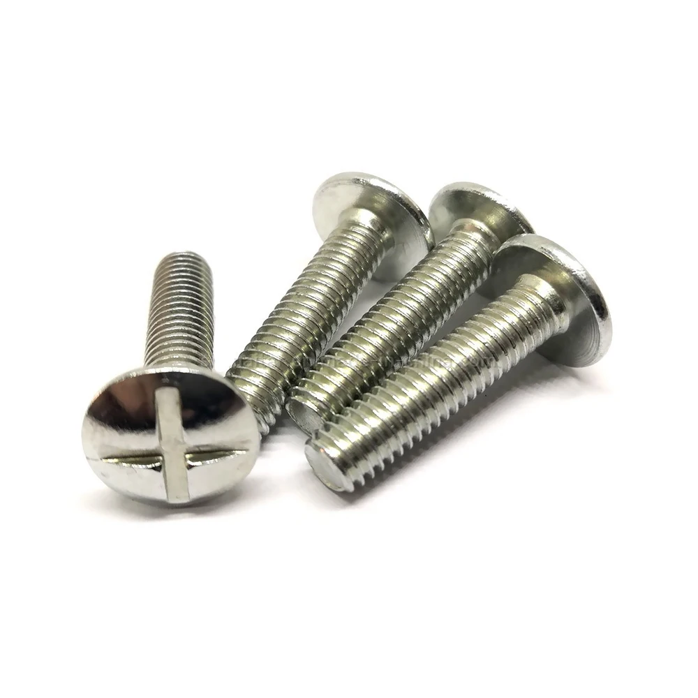 High Quality Steel Roofing Bolt Cross Slotted Pan Head Zinc-Plated Galvanized Square Nut M3 Thread Good Price