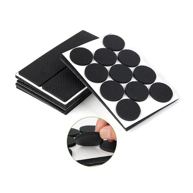 Self adhesive silicone rubber pad foam furniture pads anti vibration feet rubber eva foot pad round