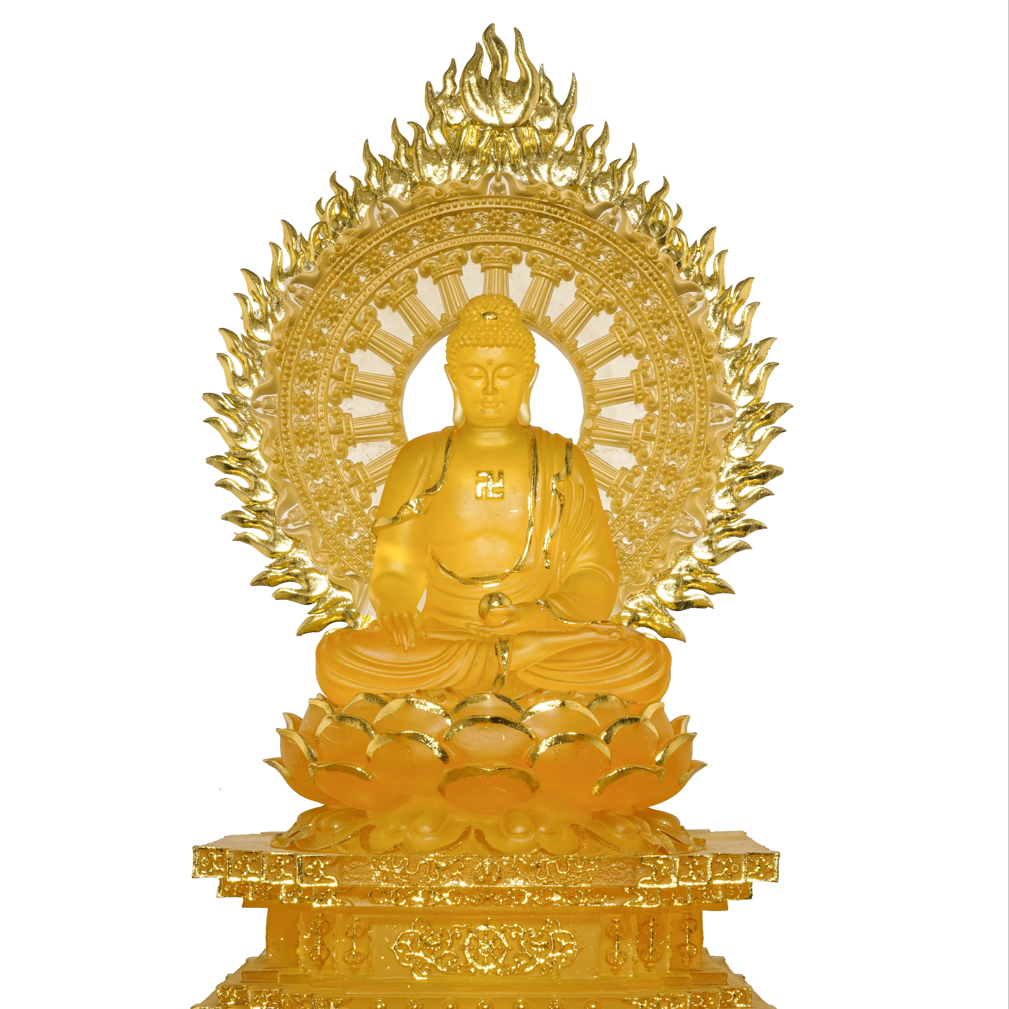 Medicine Buddha Statue High Quality Custom Color , Size, Design Resin Handmade Vietnam Home Feng Shui Religious Decoration Color