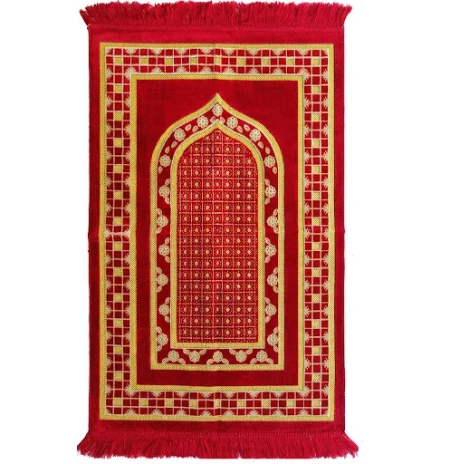 Islamic Prayer Mat & Rug Printed Thick Rug Cheap Durable Muslim Prayer Mats Blue Custom Made Prayer Mats