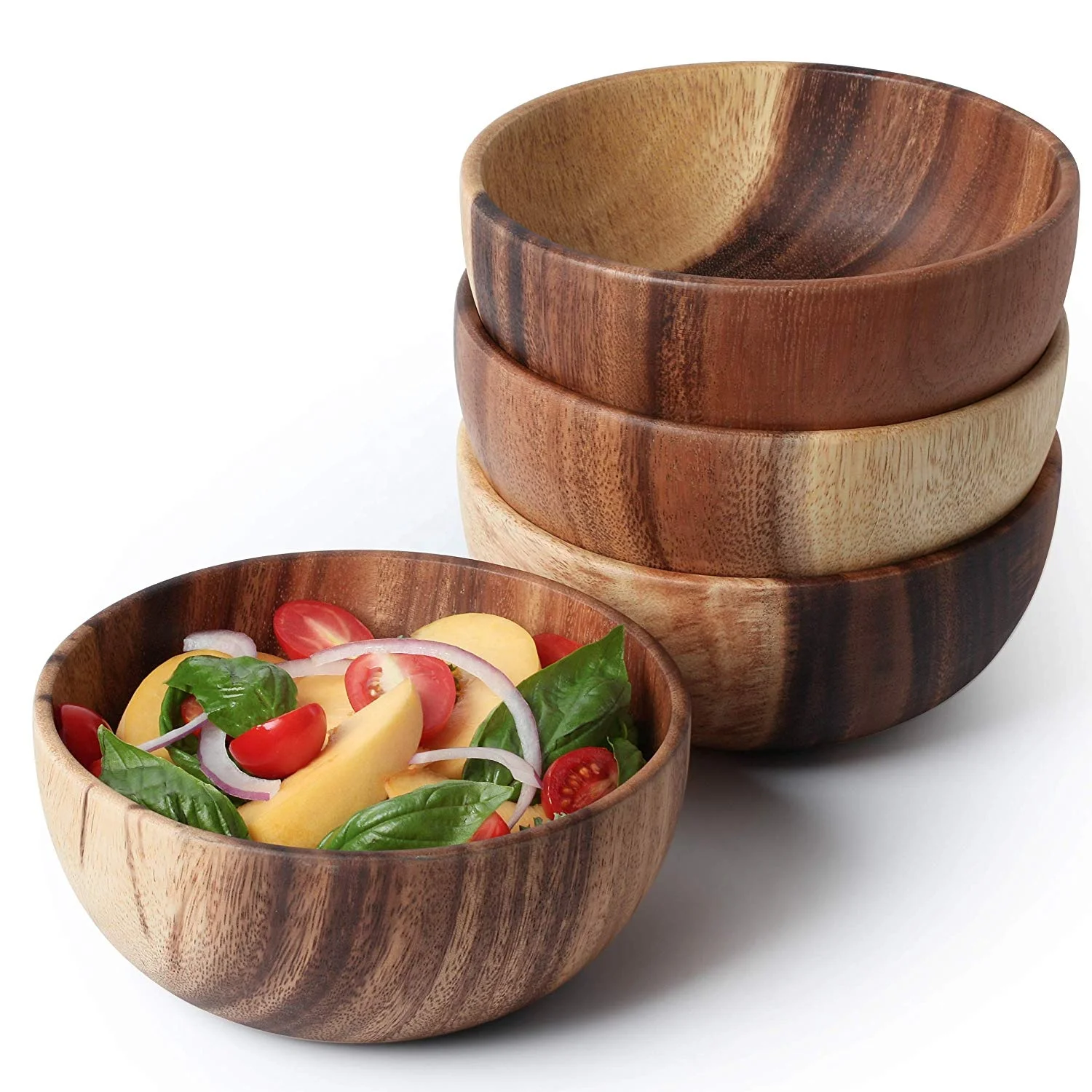 Best Quality Serving Bowl Soup Bowl Healthy Food Container Vintage Dinner Tableware Wooden Serving Bowl