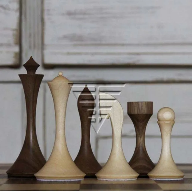 Luxurious Wholesale Solid Rose Wood  Hand Made Luxurious Chess Table With Staunton Series  Chess Pieces
