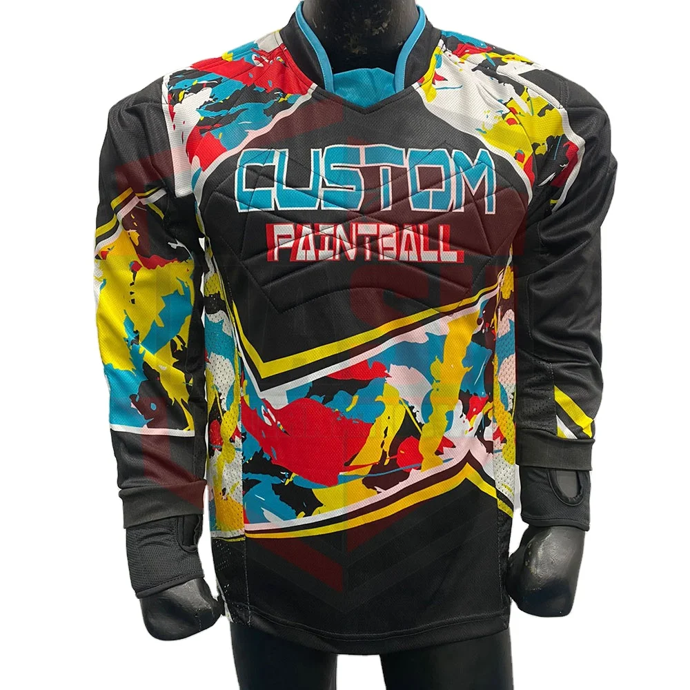 Hot Price Paintball Jerseys Custom Sublimation Printing  Paintball Jersey For Sale