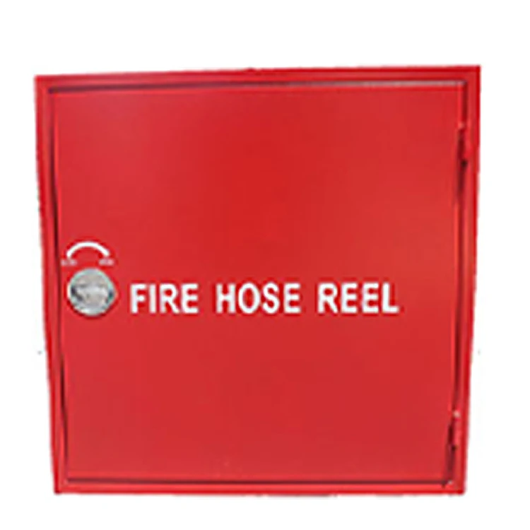 High quality fire protection system recessed fire hose reel box double door fire hose reel cabinet