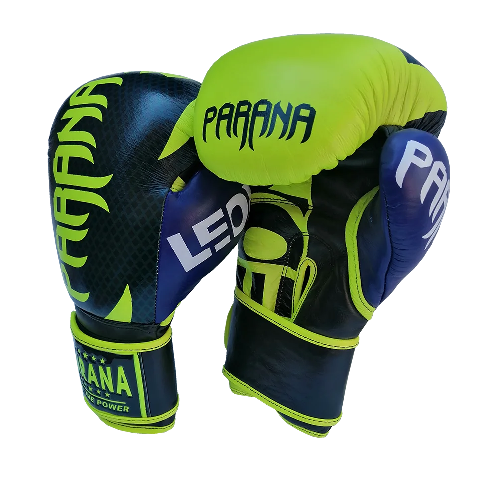 PARANA HAMMER PRO BOXING GLOVES LEON EDITION HOOK & LOOP / LACES BLUE/YELLOW BLACK/WHITE ORANGE/BLUE BLACK/RED BLACK/GOLD