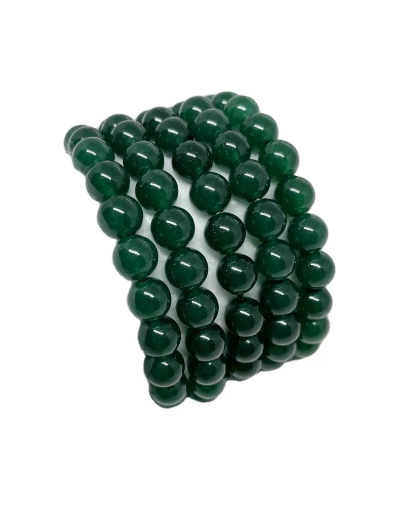 HIGH QUALITY GREEN JADE  LUXURY GEMSTONE BRACELET, GREEN JADE  BEADS  CRYSTAL HEALING BRACELETE FOR  SALE